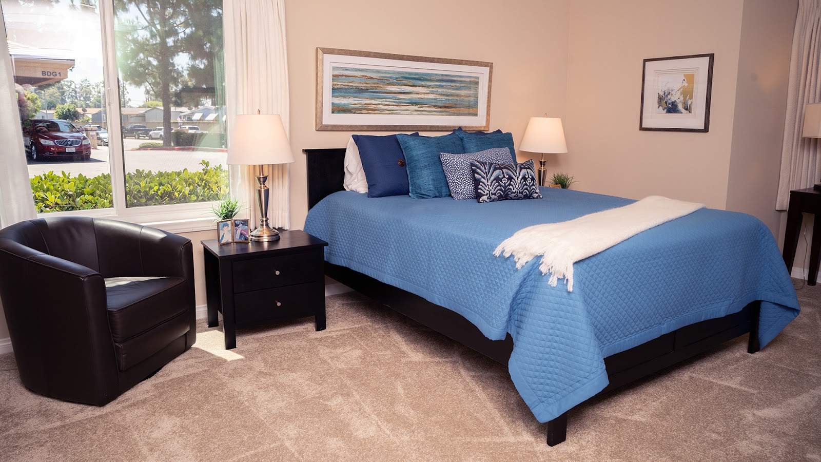spare bedroom at Freedom Village Senior Living